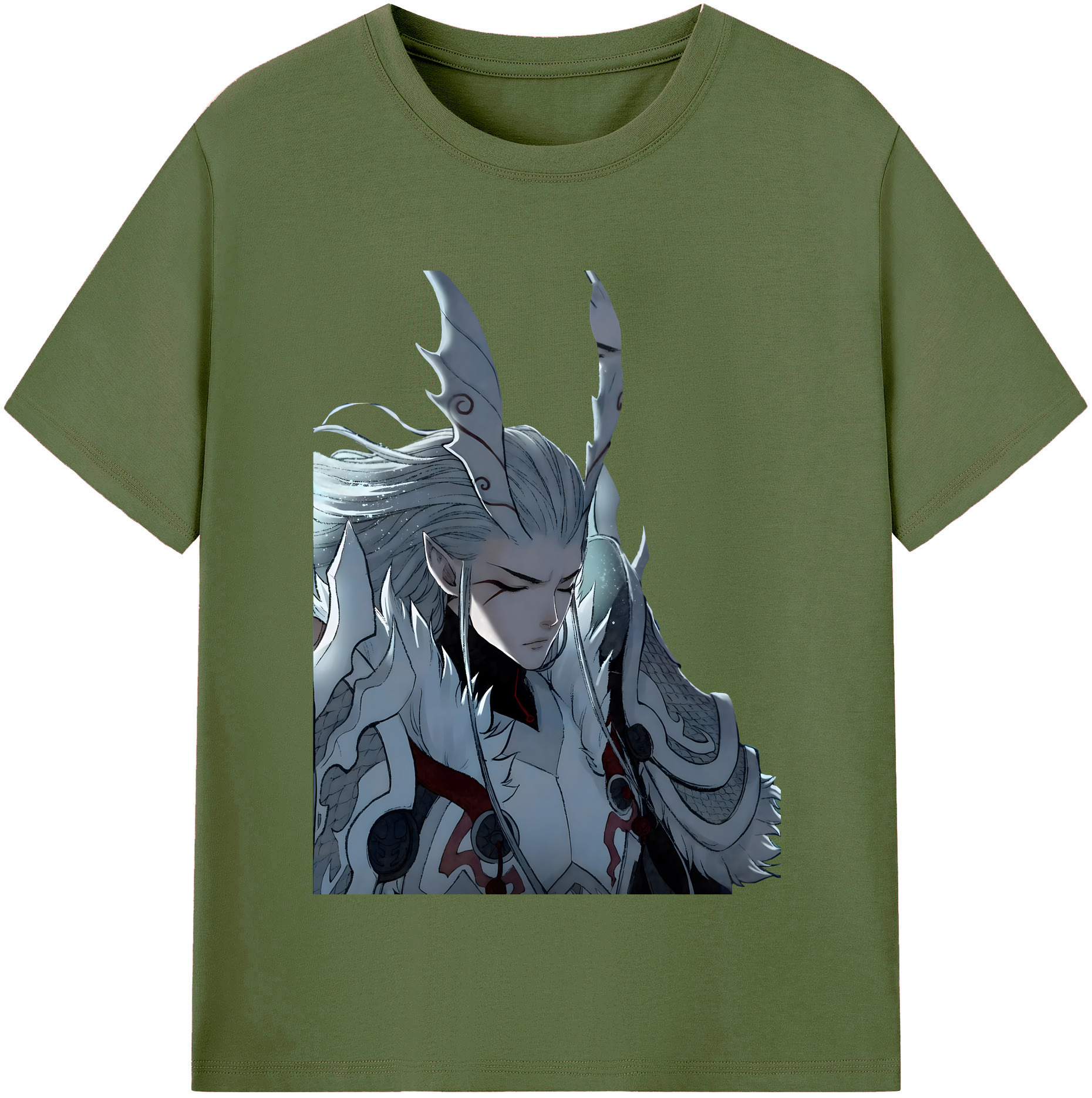 （画像用） Ne Zha 2 ナタ 魔童の大暴れ 綿100％半袖Tシャツ（フロントプリント）